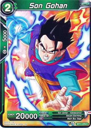 Son Gohan (Green) (BT11-076) [Vermilion Bloodline] | Shuffle n Cut Hobbies & Games