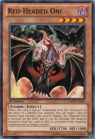 Red-Headed Oni [GAOV-EN038] Common | Shuffle n Cut Hobbies & Games