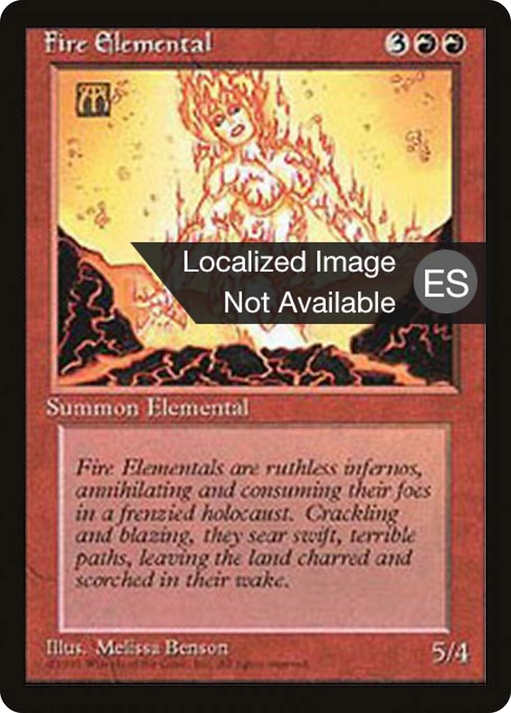 Fire Elemental [Fourth Edition Foreign Black Border] | Shuffle n Cut Hobbies & Games