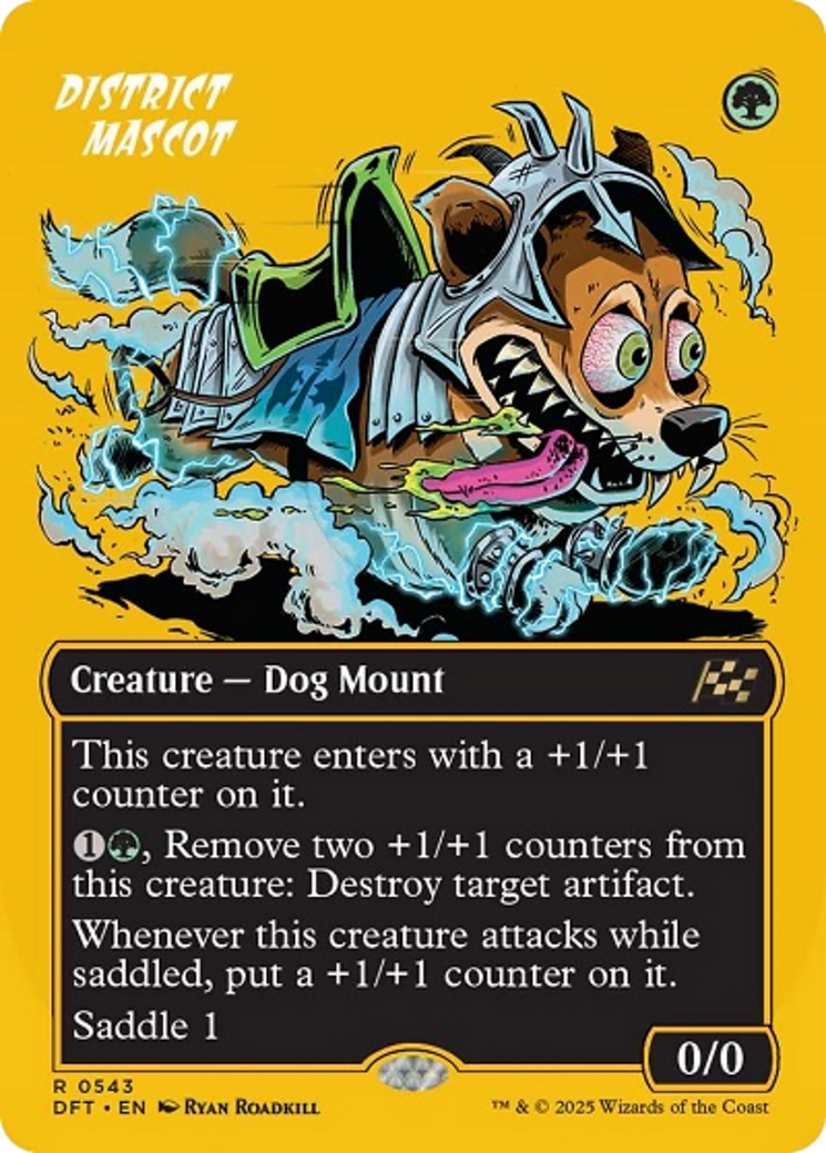 District Mascot (Borderless) (First-Place Foil) [Aetherdrift] | Shuffle n Cut Hobbies & Games