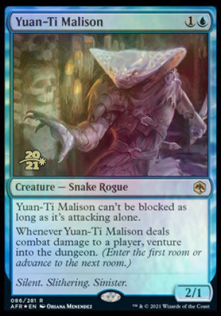 Yuan-Ti Malison [Dungeons & Dragons: Adventures in the Forgotten Realms Prerelease Promos] | Shuffle n Cut Hobbies & Games