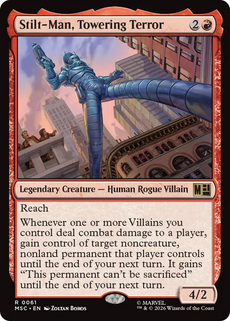 Stilt-Man, Towering Terror (Surge Foil) [Marvel Super Heroes Commander] | Shuffle n Cut Hobbies & Games
