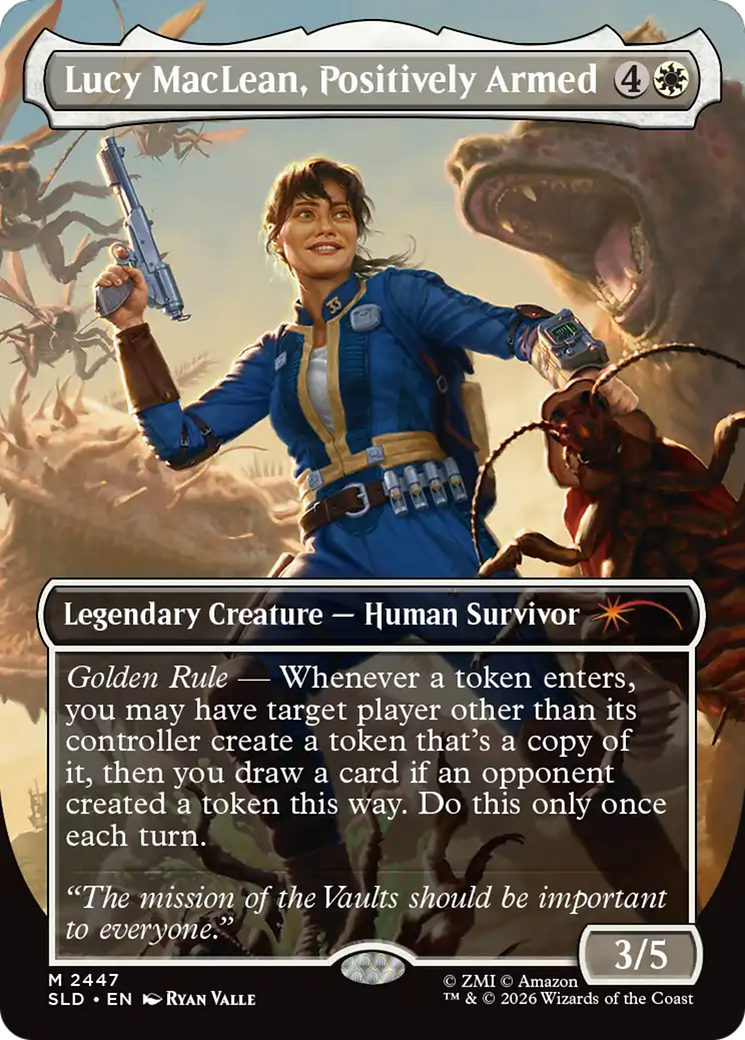 Lucy MacLean, Positively Armed [Secret Lair Drop Series] | Shuffle n Cut Hobbies & Games