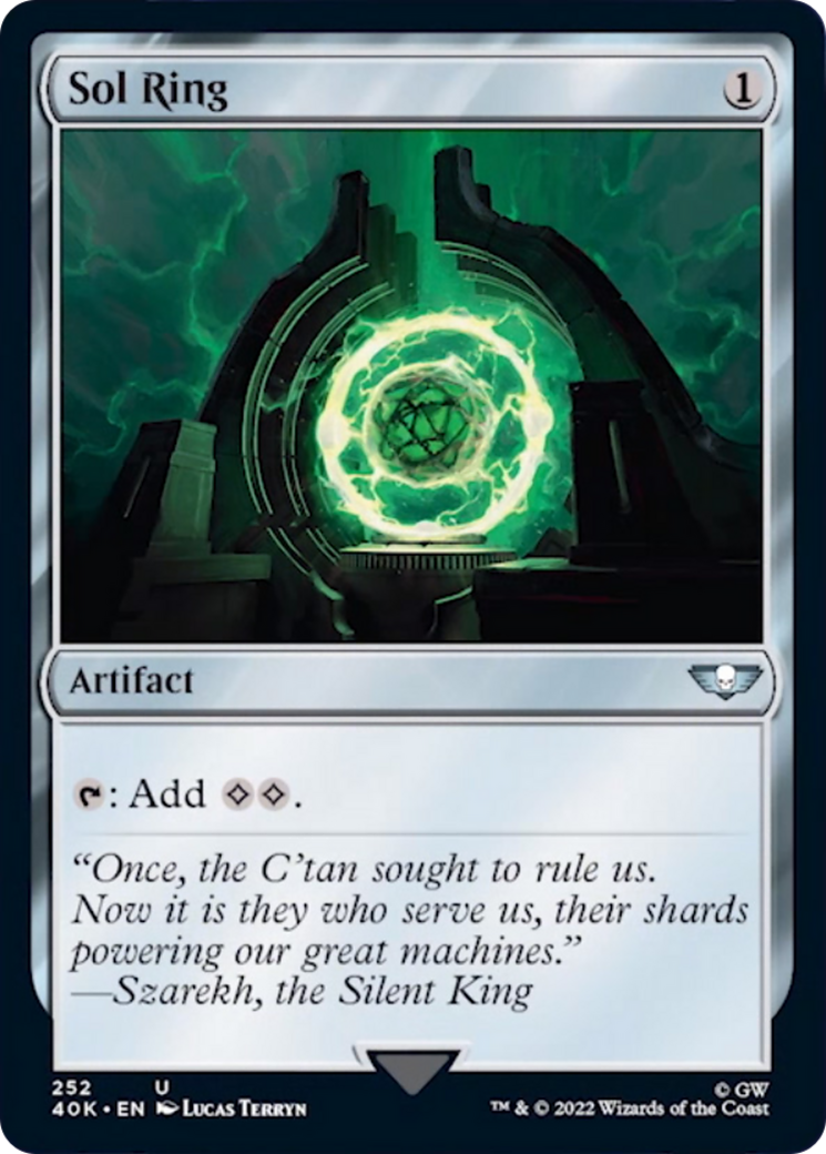 Sol Ring (252) (Surge Foil) [Warhammer 40,000] | Shuffle n Cut Hobbies & Games