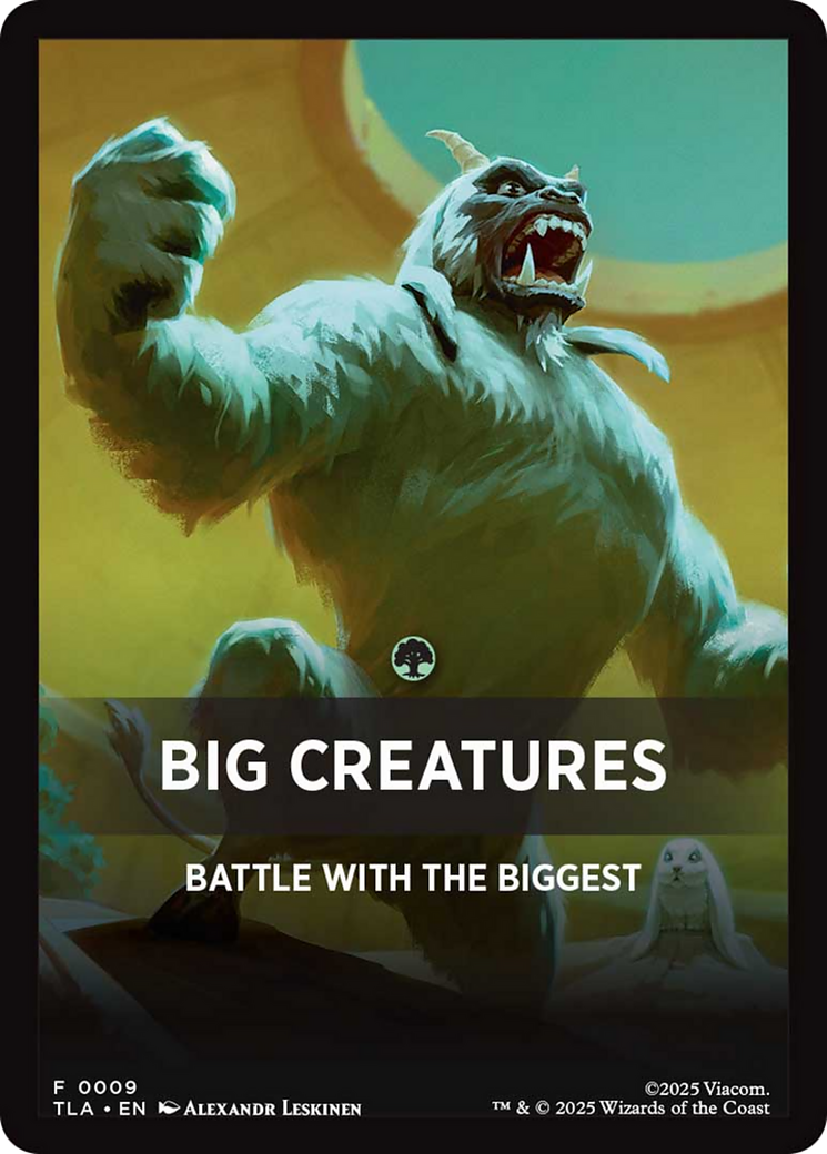 Big Creatures Theme Card [Avatar: The Last Airbender] | Shuffle n Cut Hobbies & Games