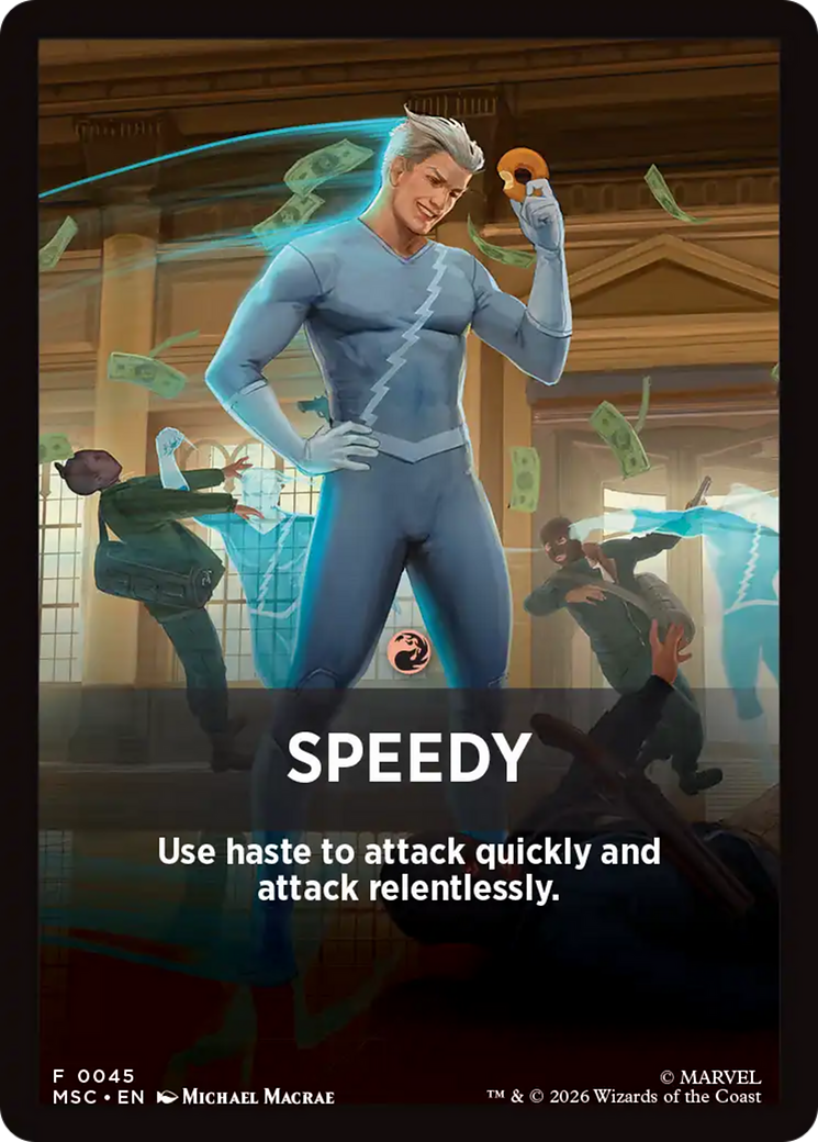 Speedy Theme Card [Marvel Super Heroes Commander] | Shuffle n Cut Hobbies & Games