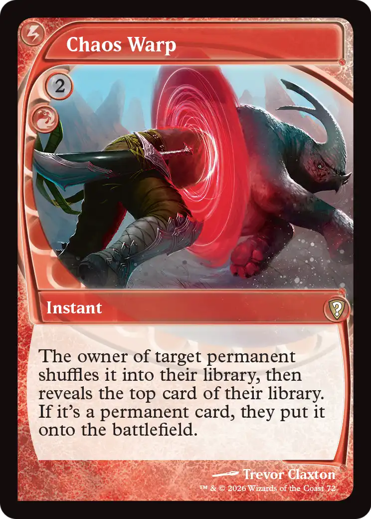 Chaos Warp (Future Sight) [Mystery Booster: Commander Edition] | Shuffle n Cut Hobbies & Games