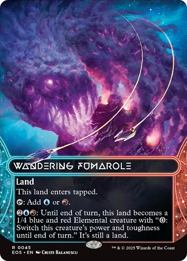 Wandering Fumarole (0045) (Borderless) [Edge of Eternities: Stellar Sights] | Shuffle n Cut Hobbies & Games
