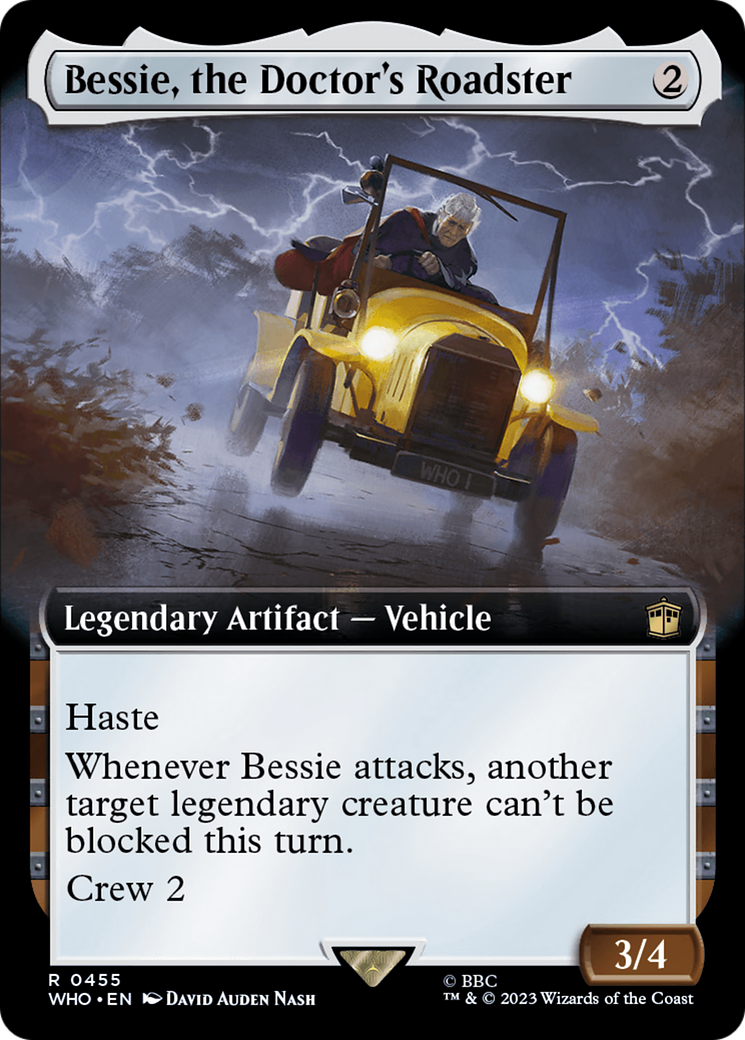 Bessie, the Doctor's Roadster (Extended Art) [Doctor Who] | Shuffle n Cut Hobbies & Games