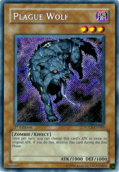 Plague Wolf [FOTB-EN065] Secret Rare | Shuffle n Cut Hobbies & Games