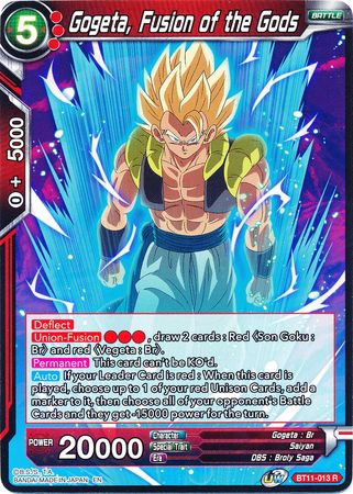 Gogeta, Fusion of the Gods (BT11-013) [Vermilion Bloodline] | Shuffle n Cut Hobbies & Games
