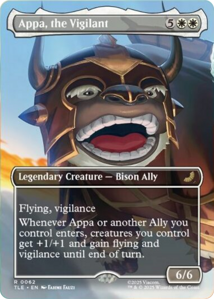 Appa, the Vigilant (Borderless) [Avatar: The Last Airbender: Eternal-Legal] | Shuffle n Cut Hobbies & Games