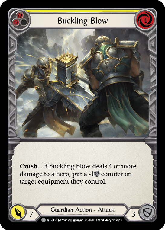 Buckling Blow (Yellow) [U-WTR058] (Welcome to Rathe Unlimited)  Unlimited Rainbow Foil | Shuffle n Cut Hobbies & Games