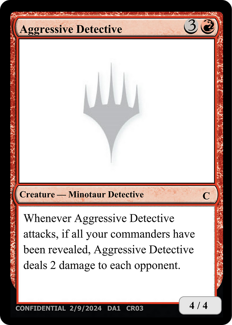 Aggressive Detective [Unknown Event] | Shuffle n Cut Hobbies & Games