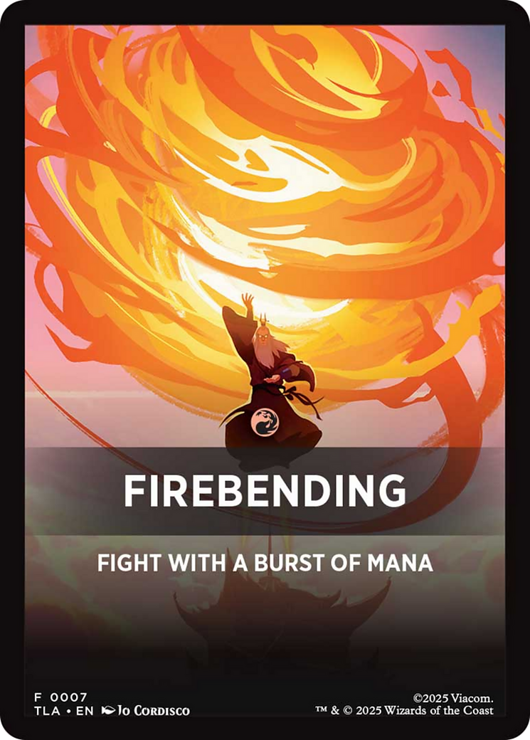 Firebending Theme Card [Avatar: The Last Airbender] | Shuffle n Cut Hobbies & Games