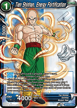 Tien Shinhan, Energy Fortification (Common) (BT13-045) [Supreme Rivalry] | Shuffle n Cut Hobbies & Games