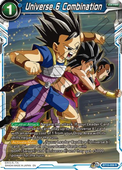 Universe 6 Combination (BT15-059) [Saiyan Showdown] | Shuffle n Cut Hobbies & Games