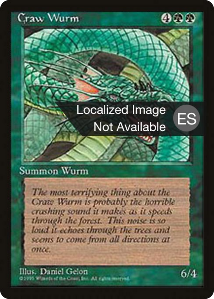 Craw Wurm [Fourth Edition Foreign Black Border] | Shuffle n Cut Hobbies & Games