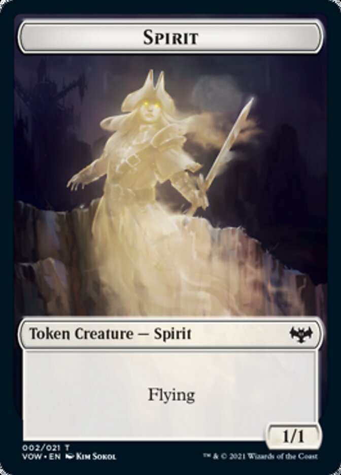 Spirit Token (002) [Innistrad: Crimson Vow Tokens] | Shuffle n Cut Hobbies & Games