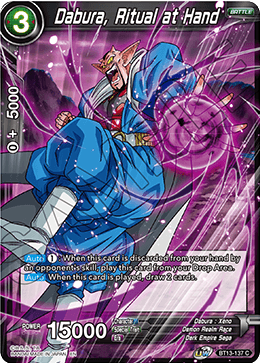 Dabura, Ritual at Hand (Common) (BT13-137) [Supreme Rivalry] | Shuffle n Cut Hobbies & Games