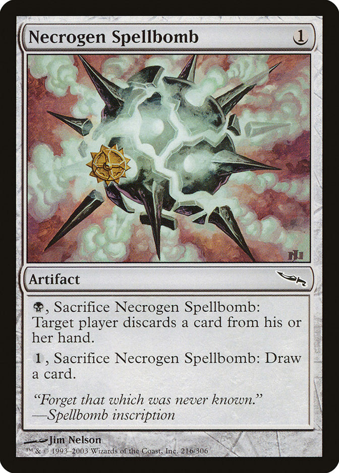Necrogen Spellbomb [Mirrodin] | Shuffle n Cut Hobbies & Games