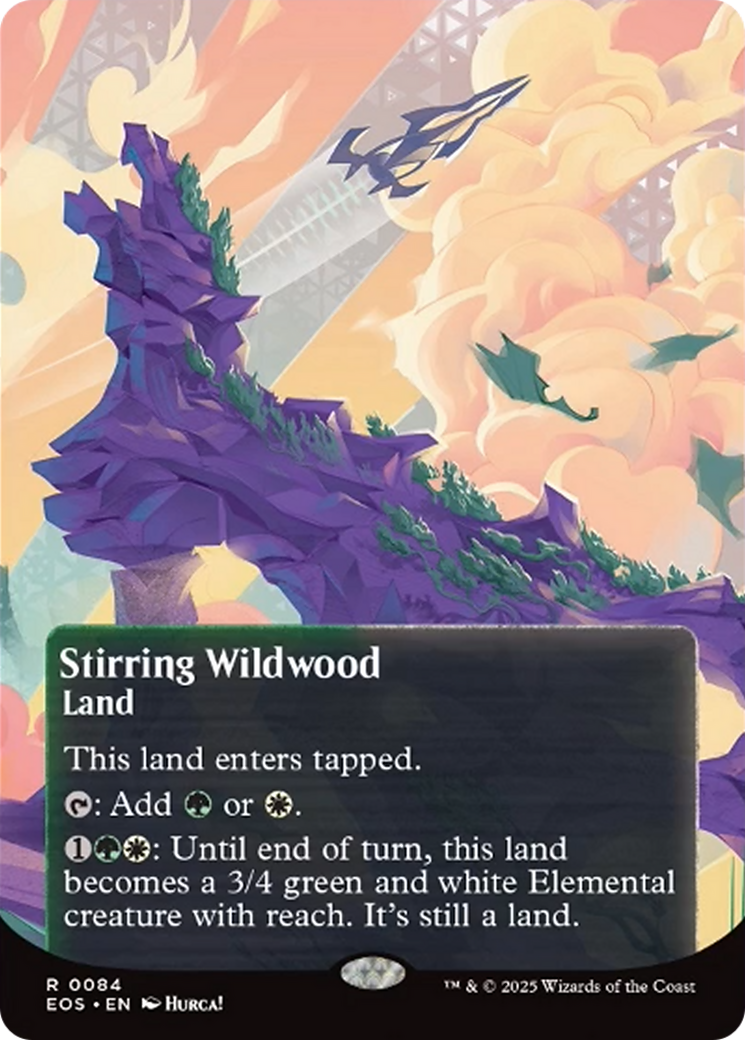 Stirring Wildwood (0084) (Borderless) [Edge of Eternities: Stellar Sights] | Shuffle n Cut Hobbies & Games