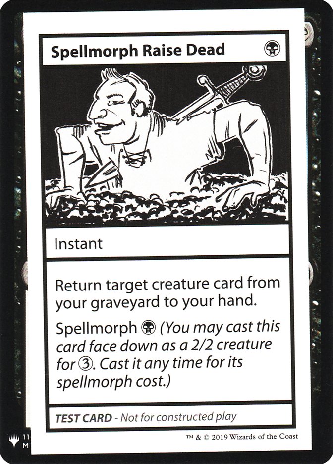 Spellmorph Raise Dead [Mystery Booster Playtest Cards] | Shuffle n Cut Hobbies & Games