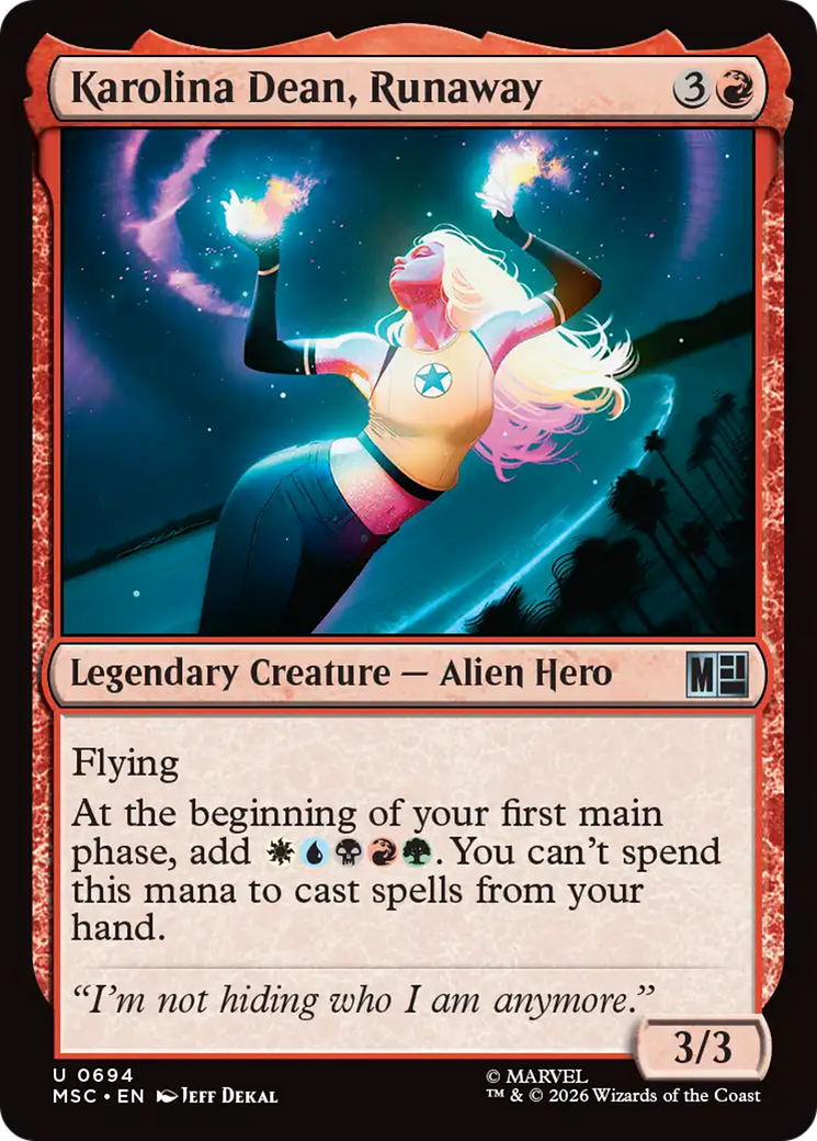 Karolina Dean, Runaway [Marvel Super Heroes Commander] | Shuffle n Cut Hobbies & Games