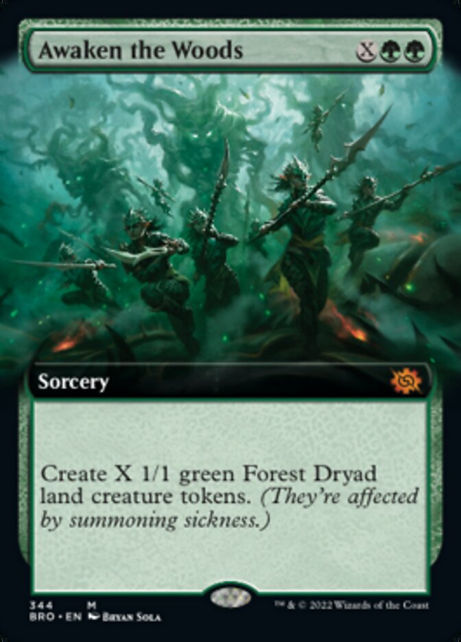 Awaken the Woods (Extended Art) [The Brothers' War] | Shuffle n Cut Hobbies & Games