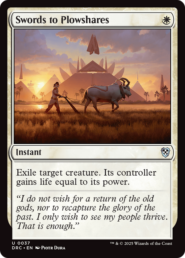 Swords to Plowshares [Aetherdrift Commander] | Shuffle n Cut Hobbies & Games