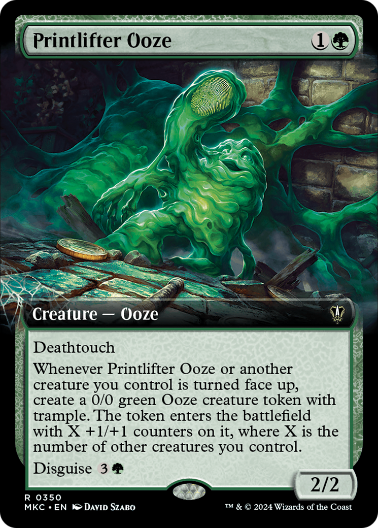 Printlifter Ooze (Extended Art) [Murders at Karlov Manor Commander] | Shuffle n Cut Hobbies & Games