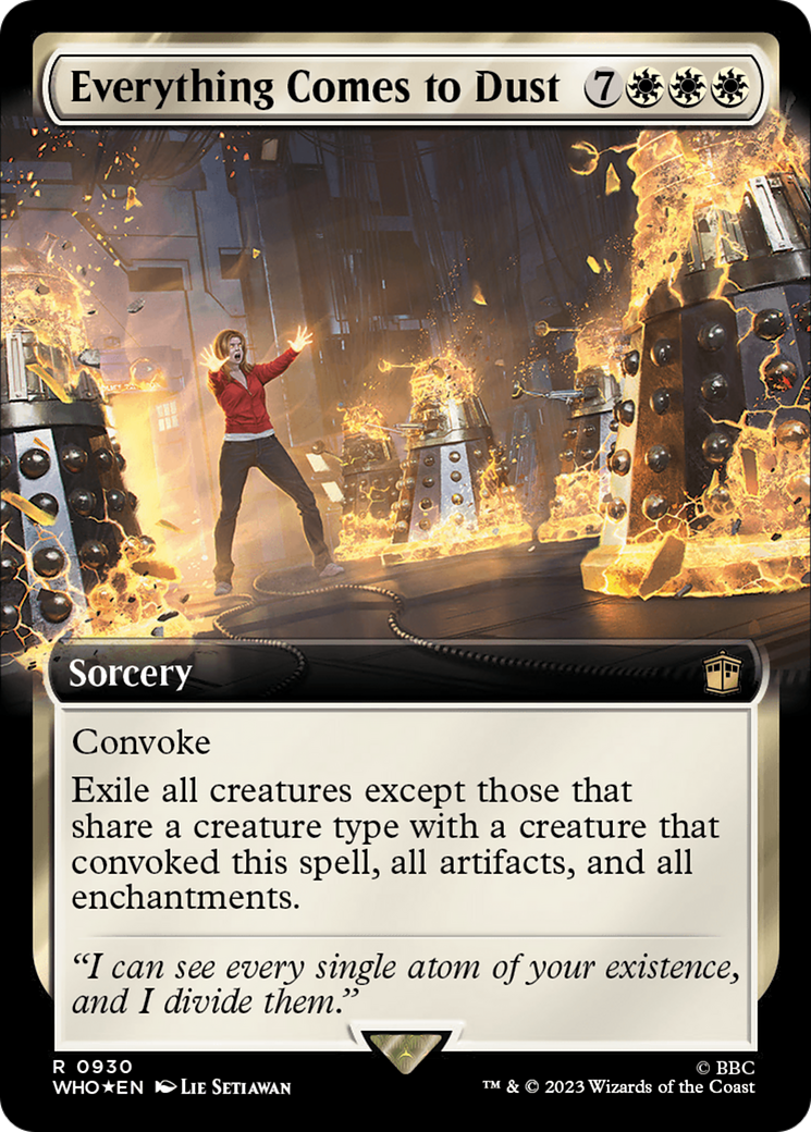 Everything Comes to Dust (Extended Art) (Surge Foil) [Doctor Who] | Shuffle n Cut Hobbies & Games