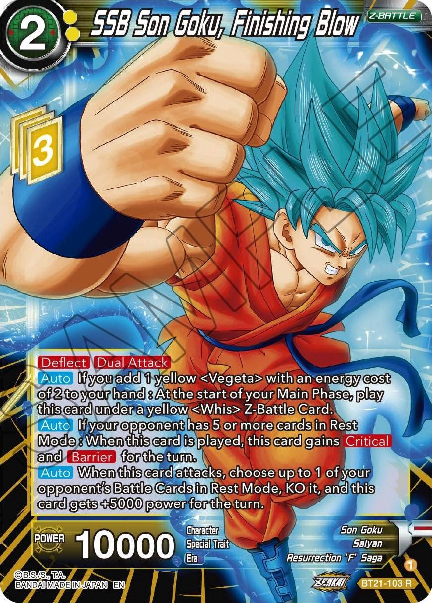 SSB Son Goku, Finishing Blow (BT21-103) [Wild Resurgence] | Shuffle n Cut Hobbies & Games