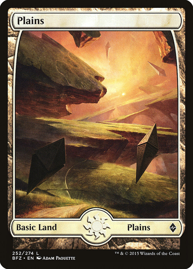 Plains (252) (Full Art) [Battle for Zendikar] | Shuffle n Cut Hobbies & Games