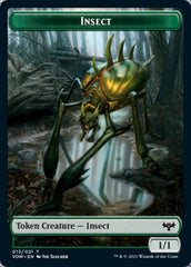 Insect // Human (010) Double-Sided Token [Innistrad: Crimson Vow Tokens] | Shuffle n Cut Hobbies & Games