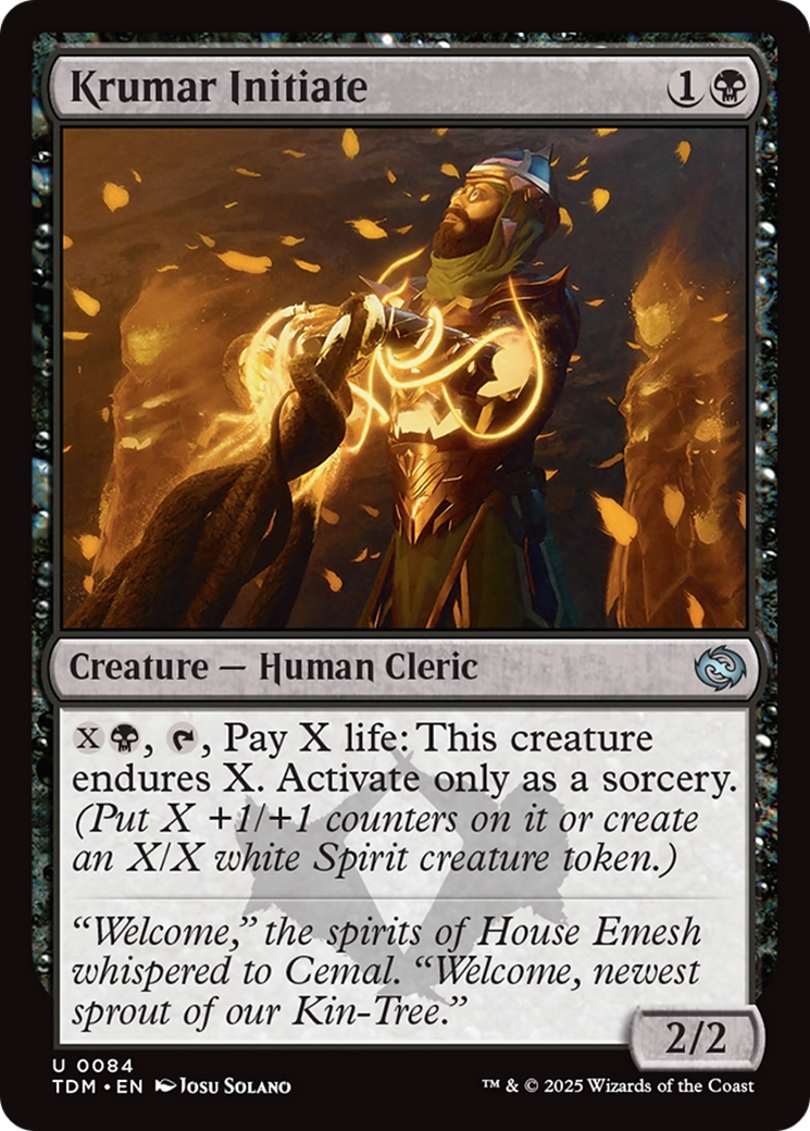 Krumar Initiate [Tarkir: Dragonstorm] | Shuffle n Cut Hobbies & Games