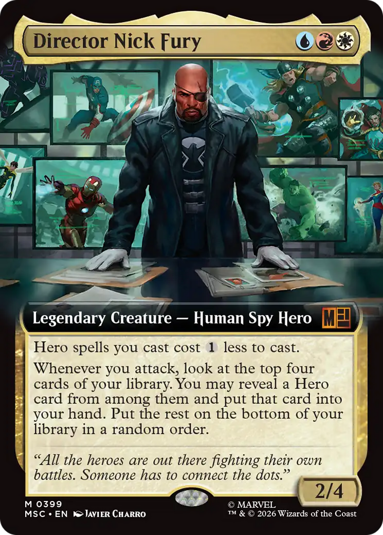 Director Nick Fury (Extended Art) [Marvel Super Heroes Commander] | Shuffle n Cut Hobbies & Games
