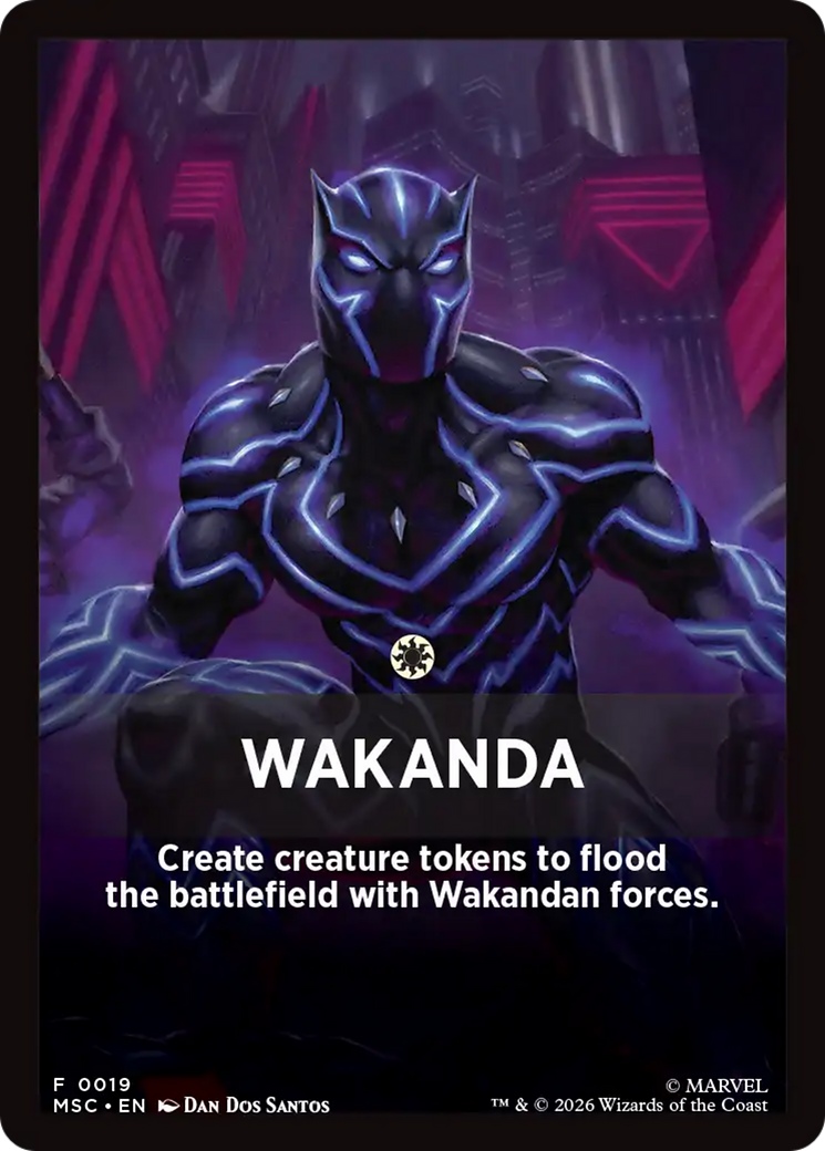 Wakanda Theme Card [Marvel Super Heroes Commander] | Shuffle n Cut Hobbies & Games