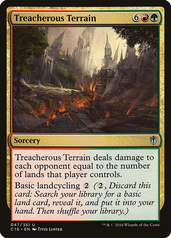 Treacherous Terrain [Commander 2016] | Shuffle n Cut Hobbies & Games