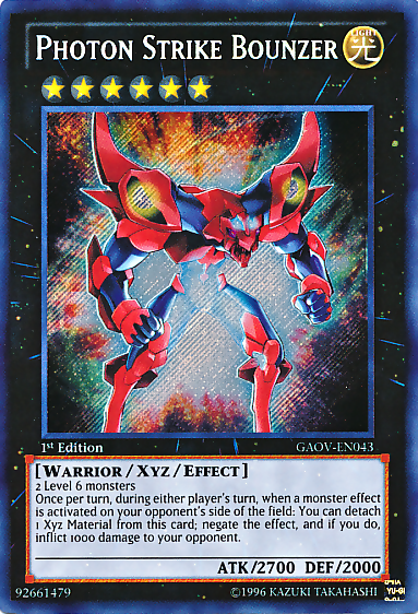 Photon Strike Bounzer [GAOV-EN043] Secret Rare | Shuffle n Cut Hobbies & Games