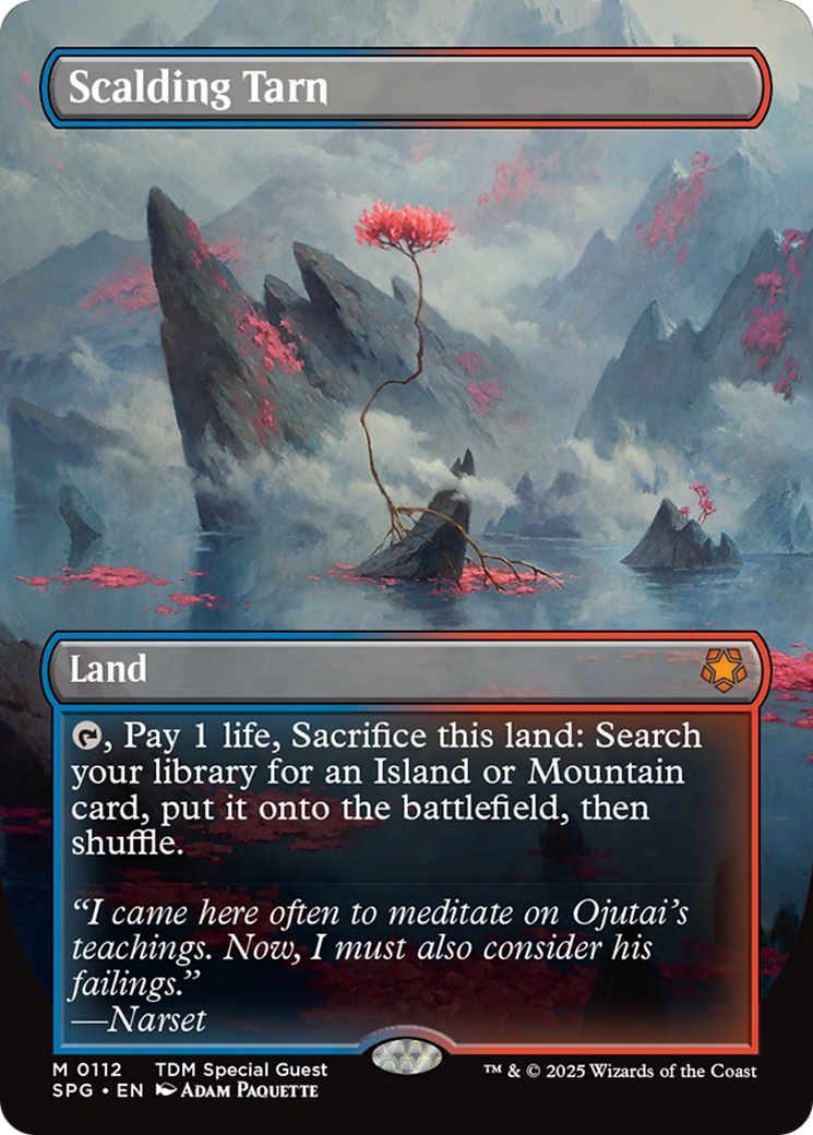 Scalding Tarn (Borderless) [Tarkir: Dragonstorm Special Guests] | Shuffle n Cut Hobbies & Games