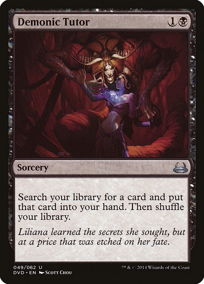 Demonic Tutor (Divine vs. Demonic) [Duel Decks Anthology] | Shuffle n Cut Hobbies & Games