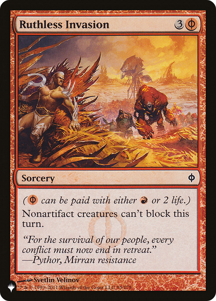 Ruthless Invasion [The List] | Shuffle n Cut Hobbies & Games