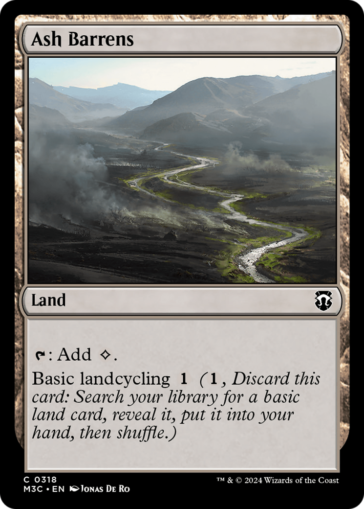 Ash Barrens (Ripple Foil) [Modern Horizons 3 Commander] | Shuffle n Cut Hobbies & Games