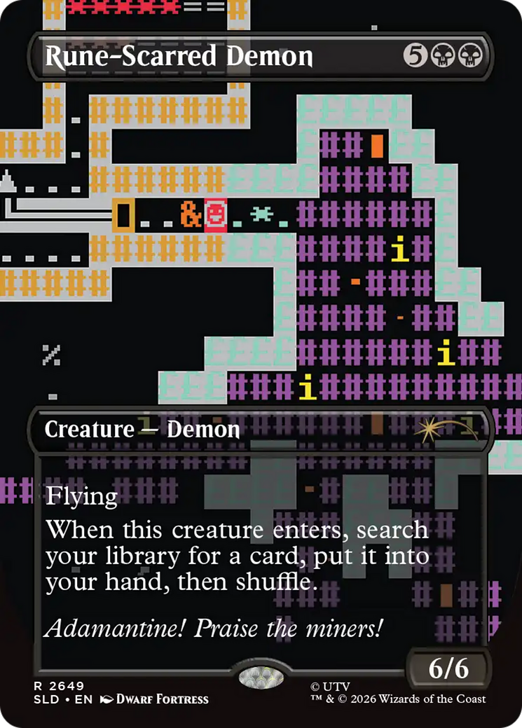 Rune-Scarred Demon [Secret Lair Drop Series] | Shuffle n Cut Hobbies & Games