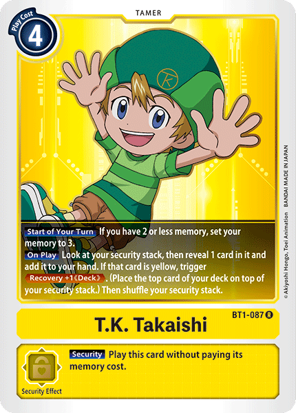 T.K. Takaishi [BT1-087] [Release Special Booster Ver.1.0] | Shuffle n Cut Hobbies & Games