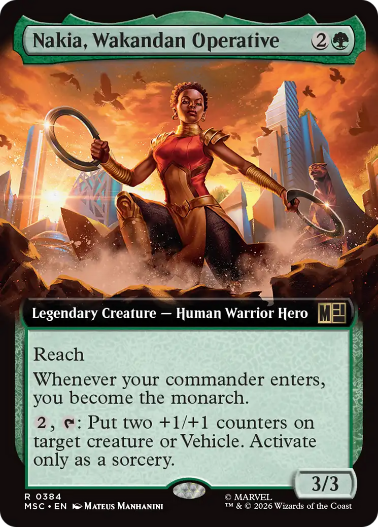 Nakia, Wakandan Operative (Extended Art) [Marvel Super Heroes Commander] | Shuffle n Cut Hobbies & Games
