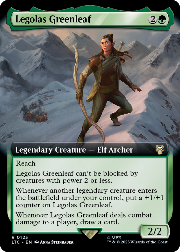 Legolas Greenleaf (Extended Art) [The Lord of the Rings: Tales of Middle-Earth Commander] | Shuffle n Cut Hobbies & Games