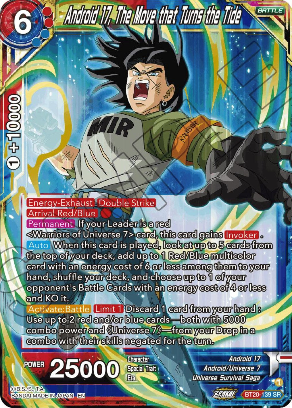 Android 17, The Move that Turns the Tide (BT20-139) [Power Absorbed] | Shuffle n Cut Hobbies & Games
