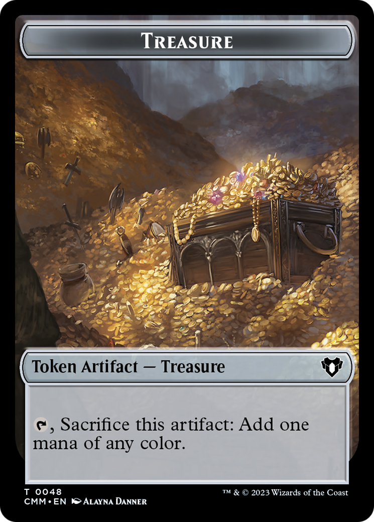 Treasure // Ogre Double-Sided Token [Commander Masters Tokens] | Shuffle n Cut Hobbies & Games